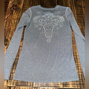 Cowgirl Up size Small Ladies Thermal Top